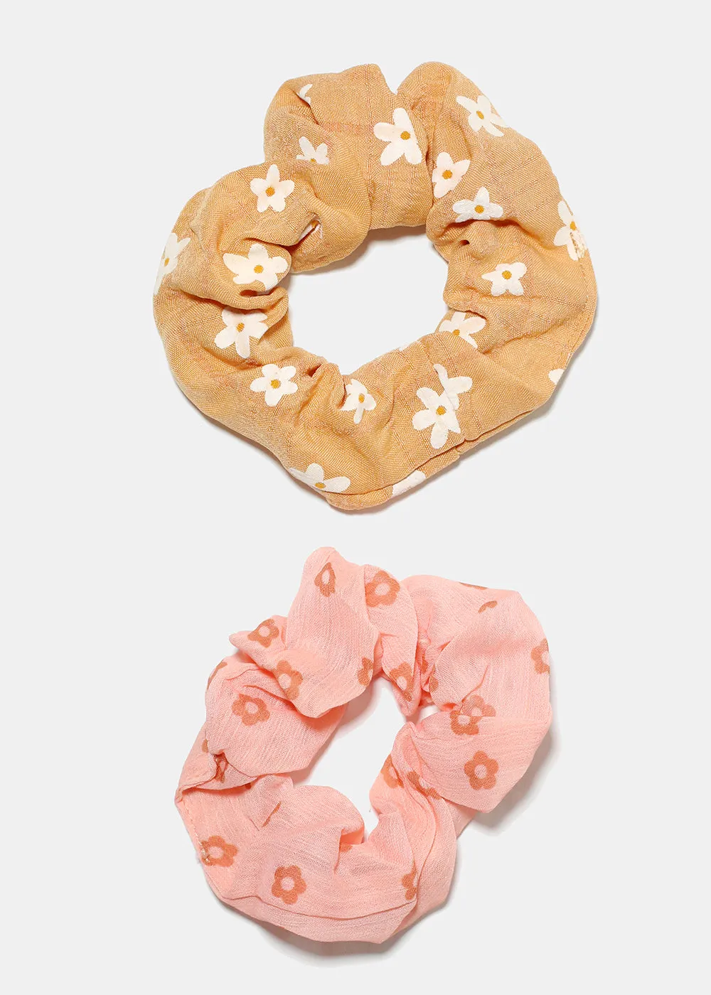 2 Piece Printed Scrunchie Set