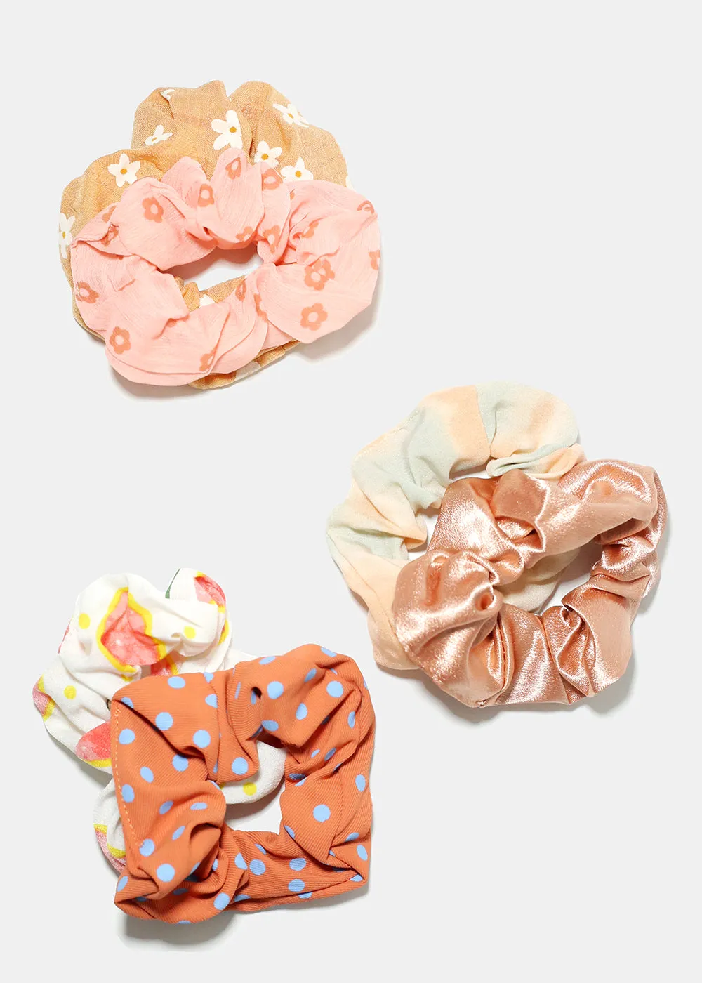 2 Piece Printed Scrunchie Set