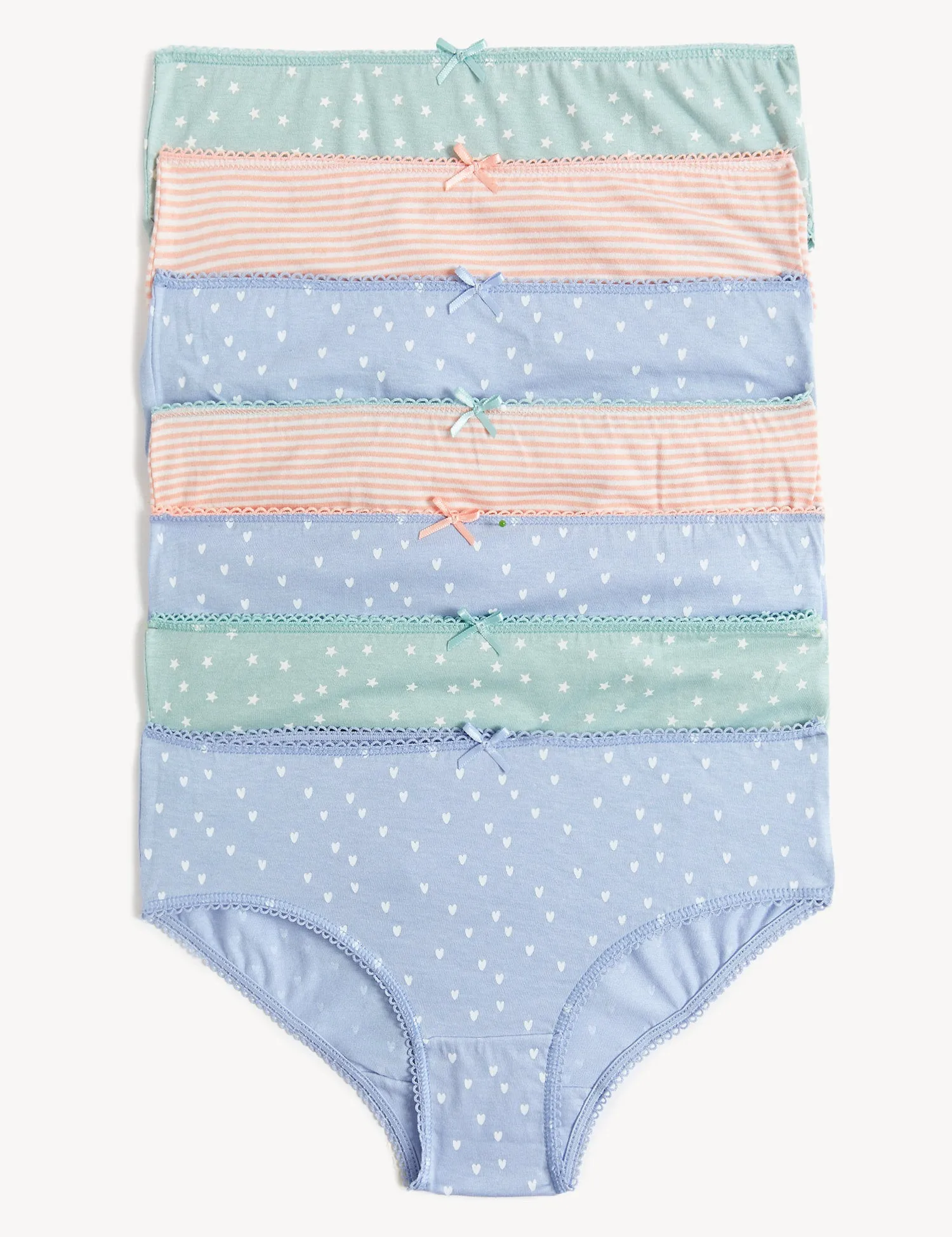 7pk Pure Cotton Printed Knickers