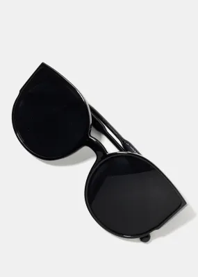 A  Oversized Circular Sunglasses