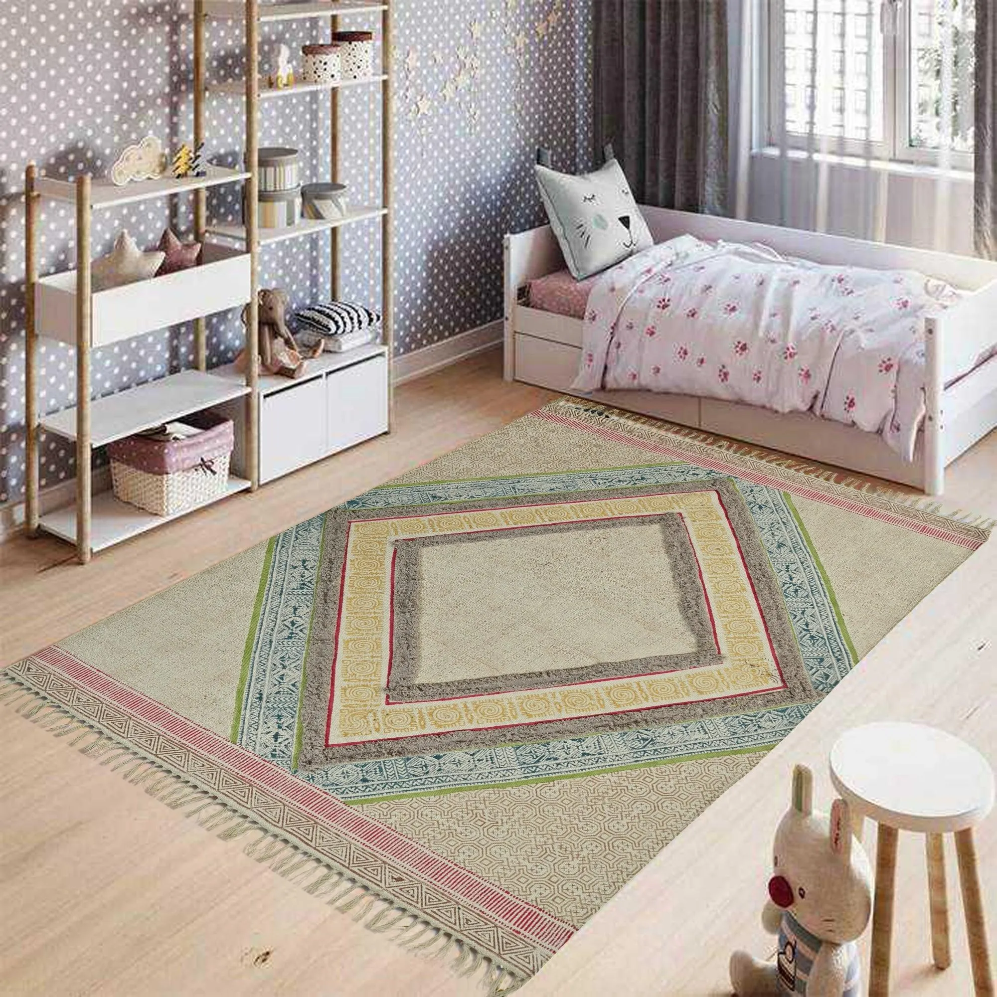 ADAH  - BLOCK PRINTED RUG