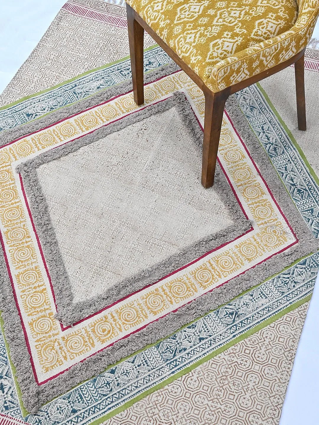 ADAH  - BLOCK PRINTED RUG