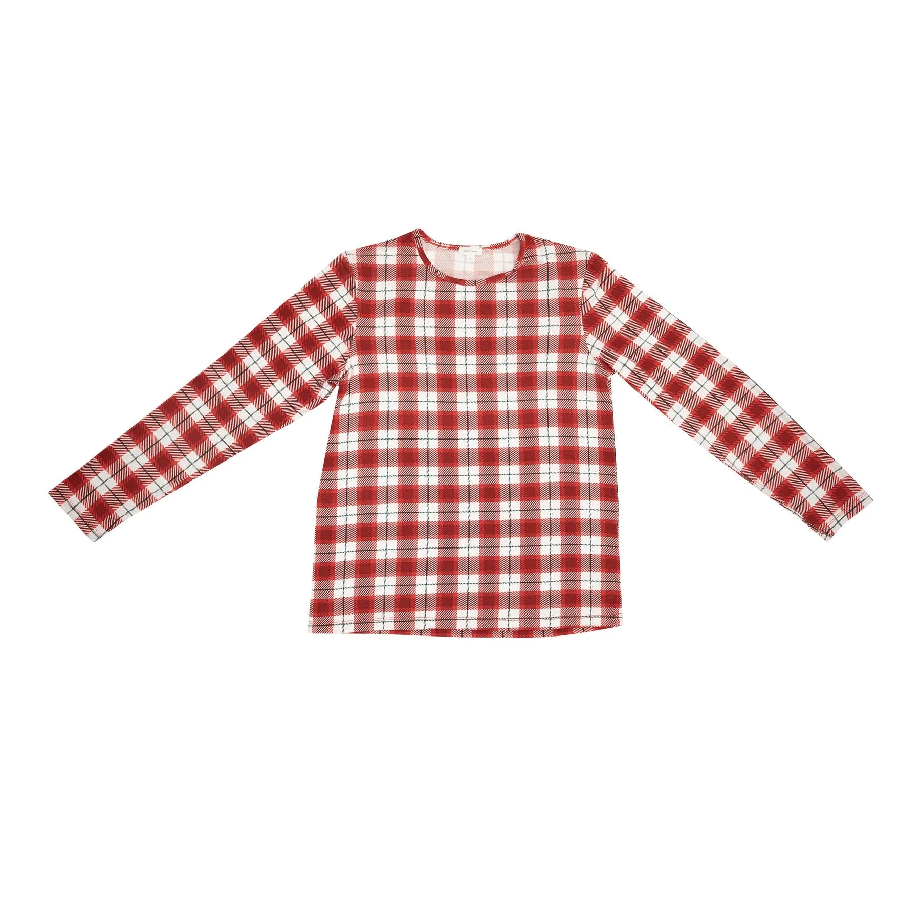 Adult Lounge Set, Holiday Red Plaid