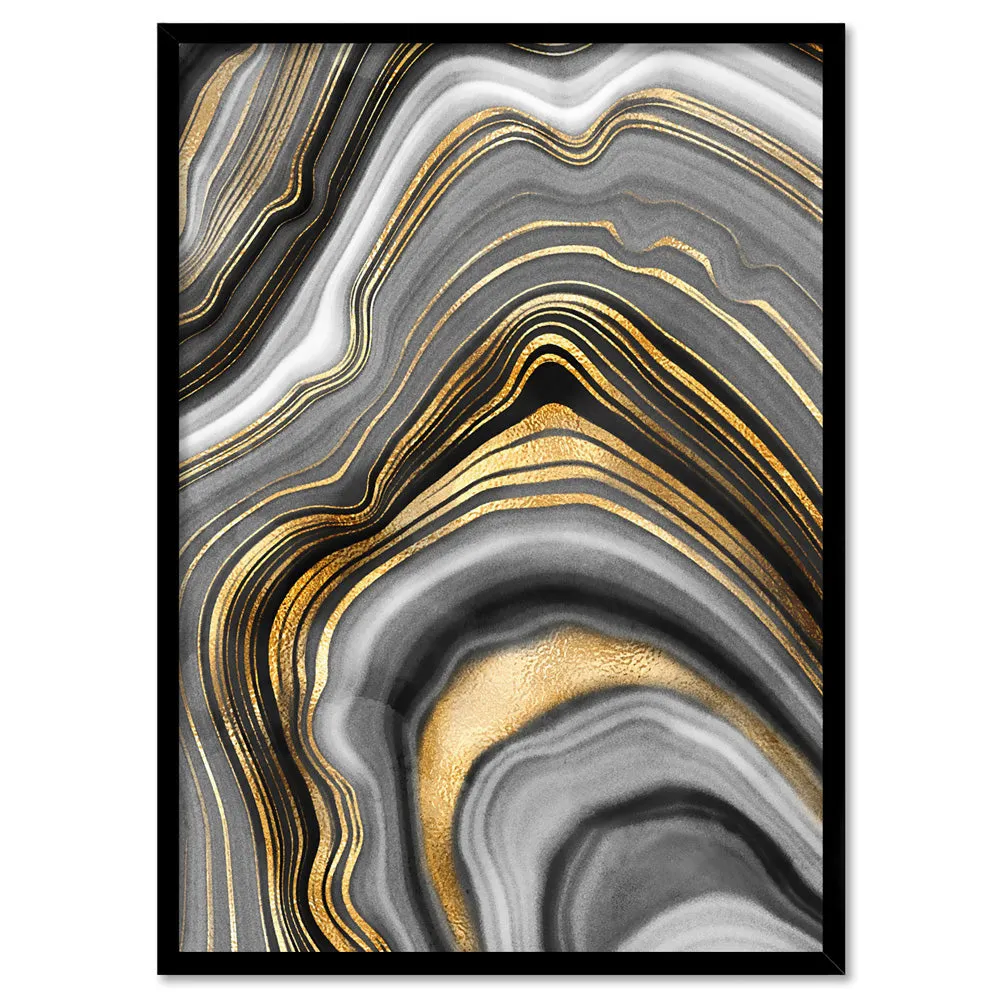 Agate Slice Luxury IV - Art Print