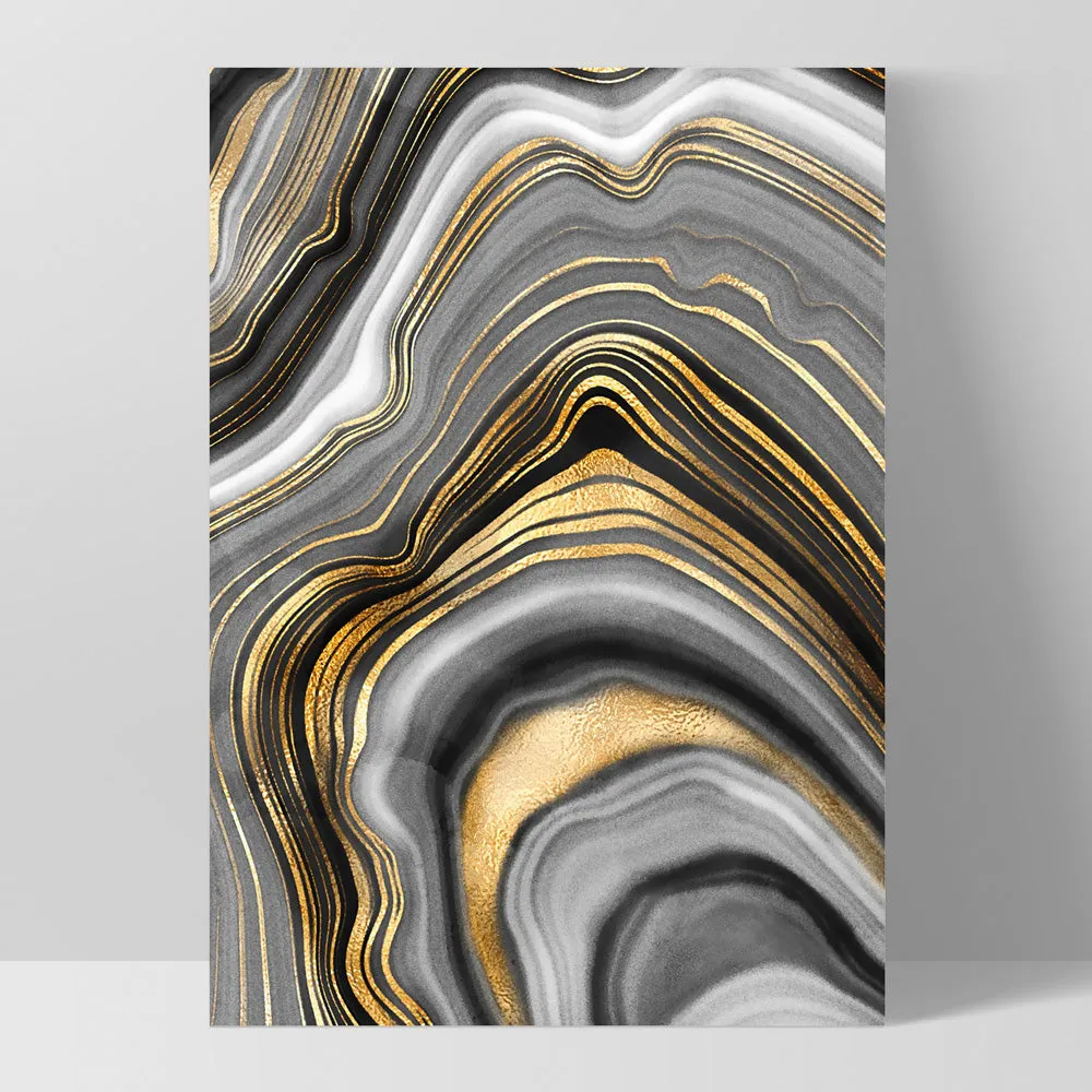 Agate Slice Luxury IV - Art Print