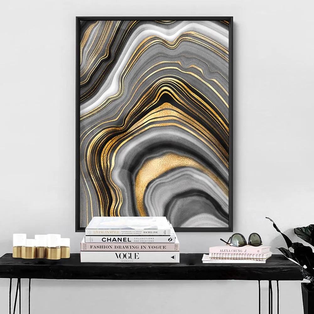 Agate Slice Luxury IV - Art Print