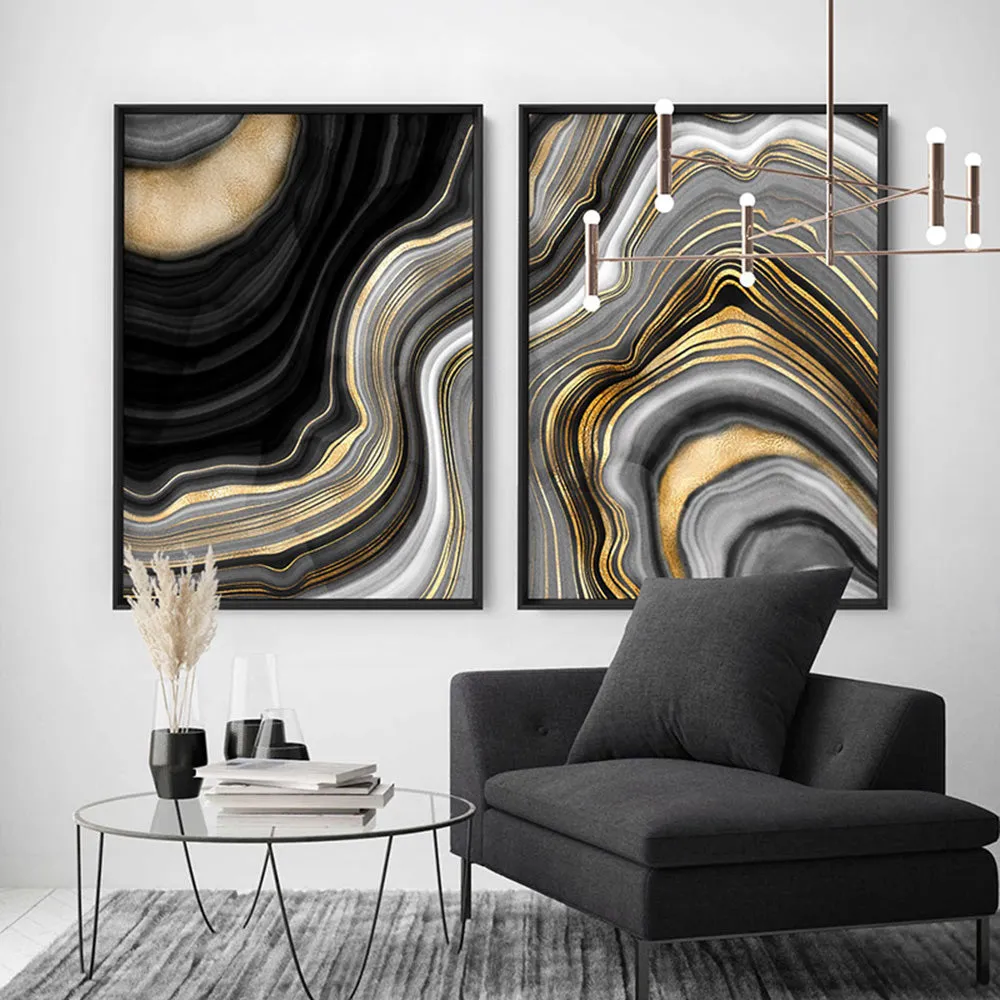 Agate Slice Luxury IV - Art Print