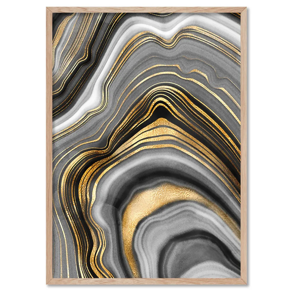 Agate Slice Luxury IV - Art Print