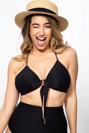 Anna - Reversible Bikini top Pink & Black