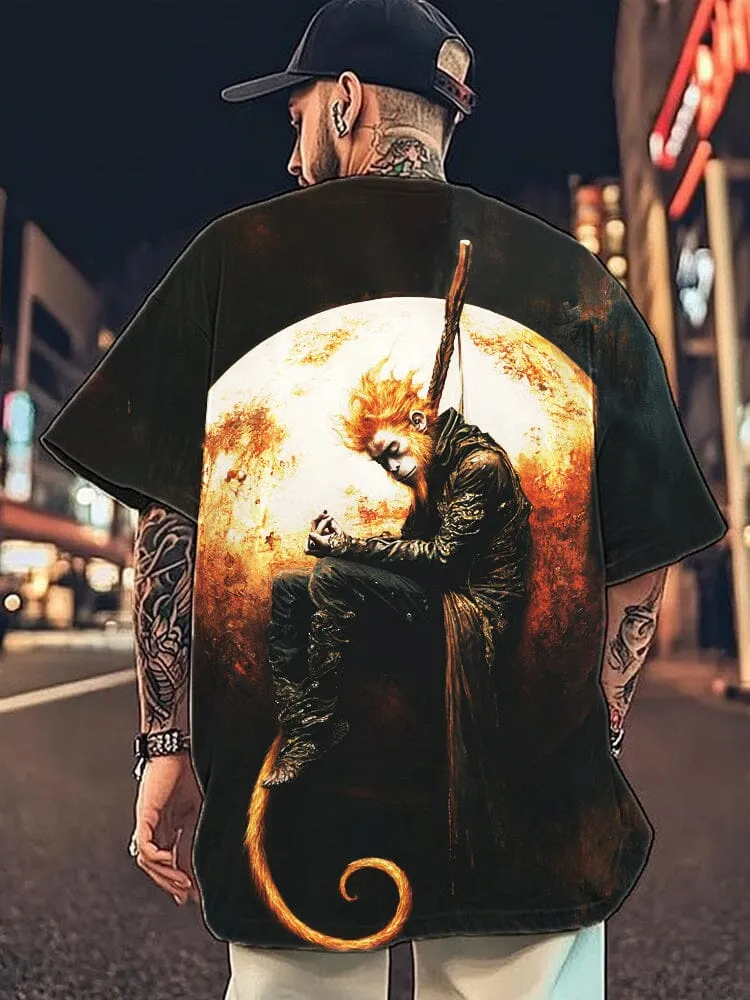 Artistic Wukong Printed Tee