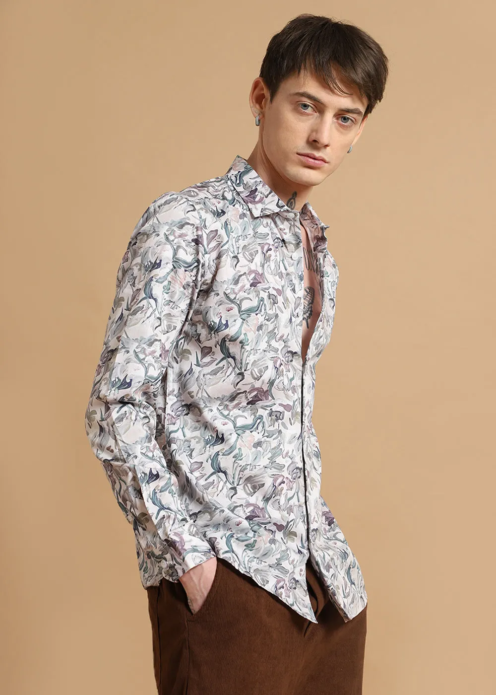 Azalea Floral Printed Shirt