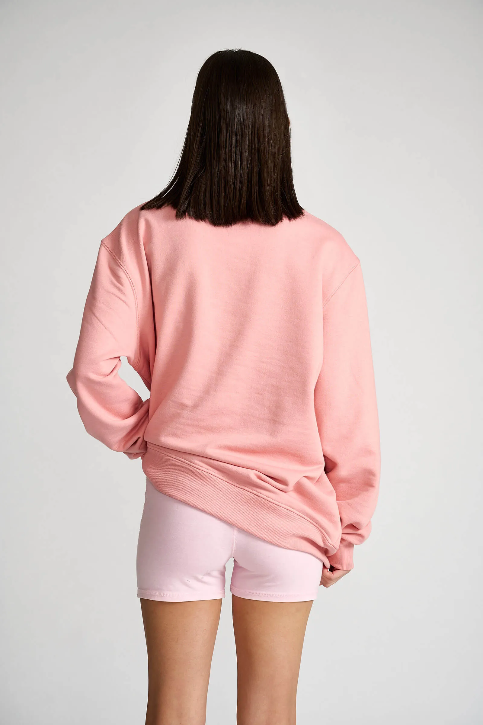 Basic Peach Oversized Heavyweight Sweatshirt