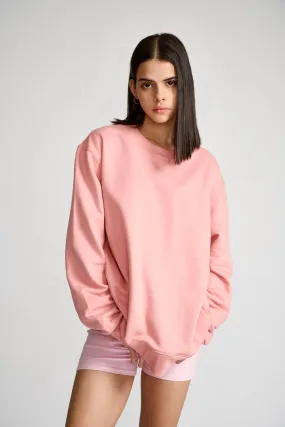 Basic Peach Oversized Heavyweight Sweatshirt