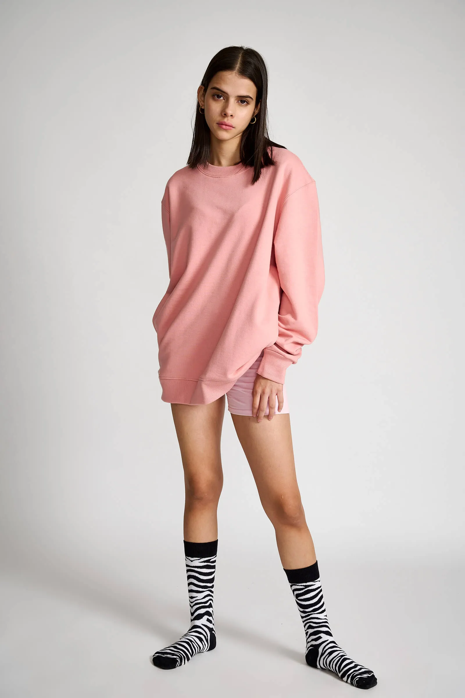 Basic Peach Oversized Heavyweight Sweatshirt