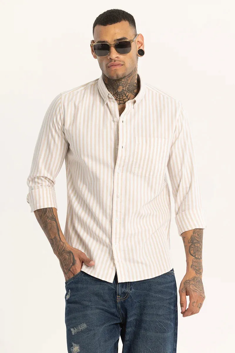 Beige Oxford Stripes shirt