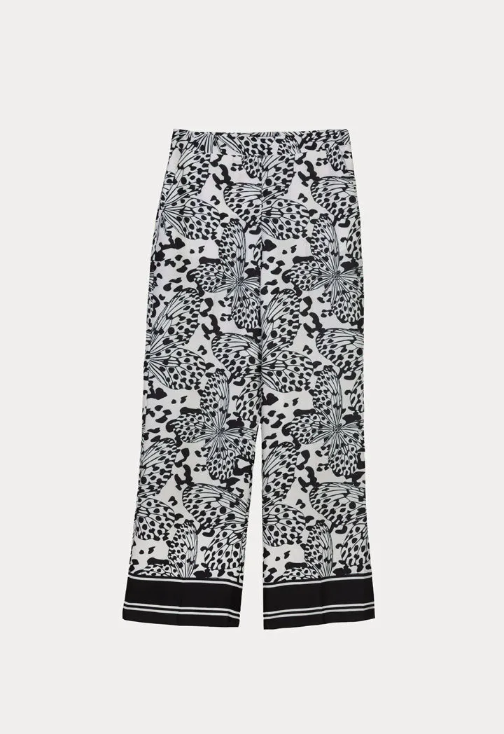 Big Butterfly Printed Culottes