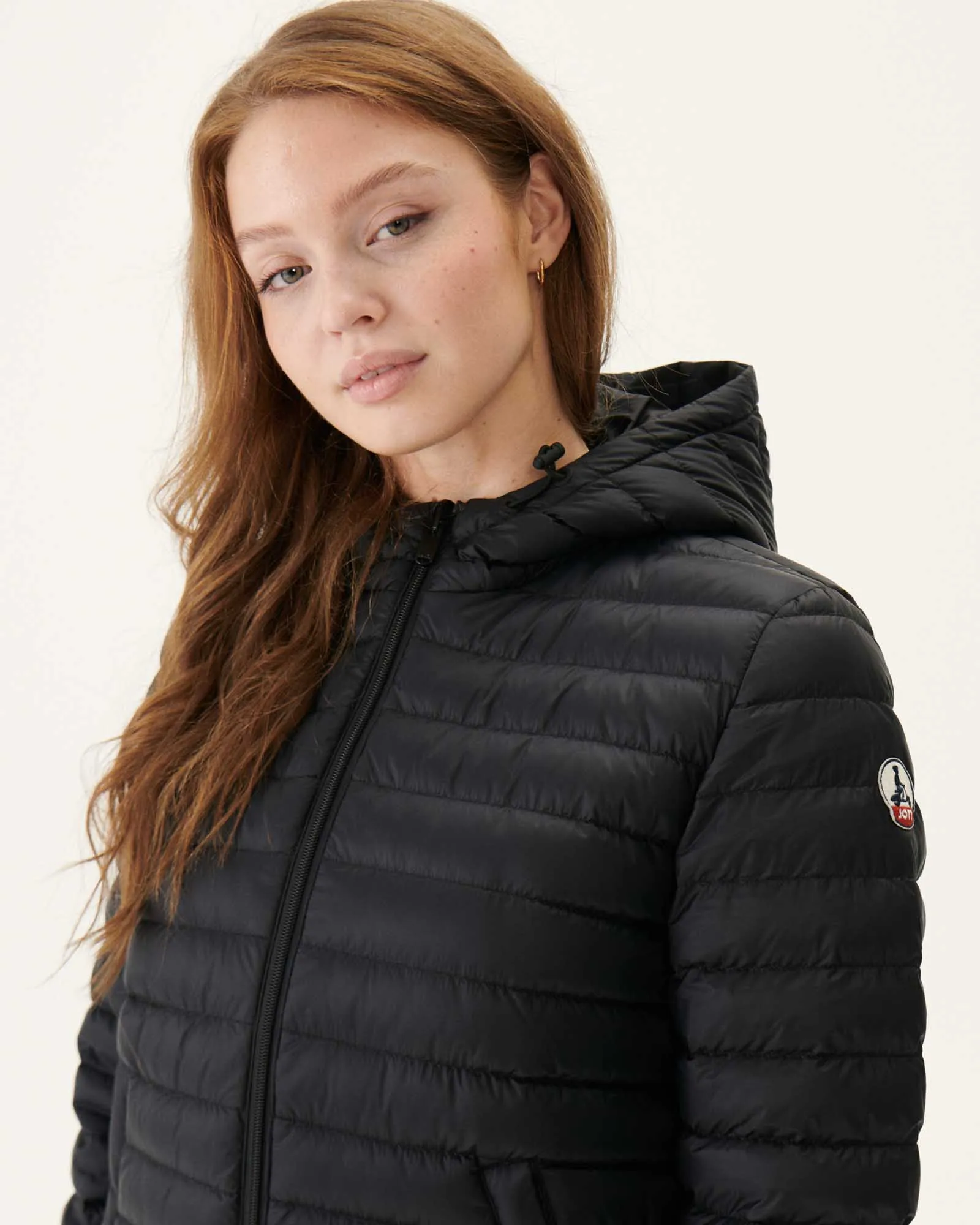 Black Roma long reversible puffer jacket