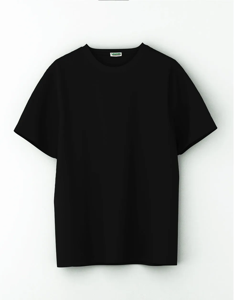 Black Solid Oversized T-shirt