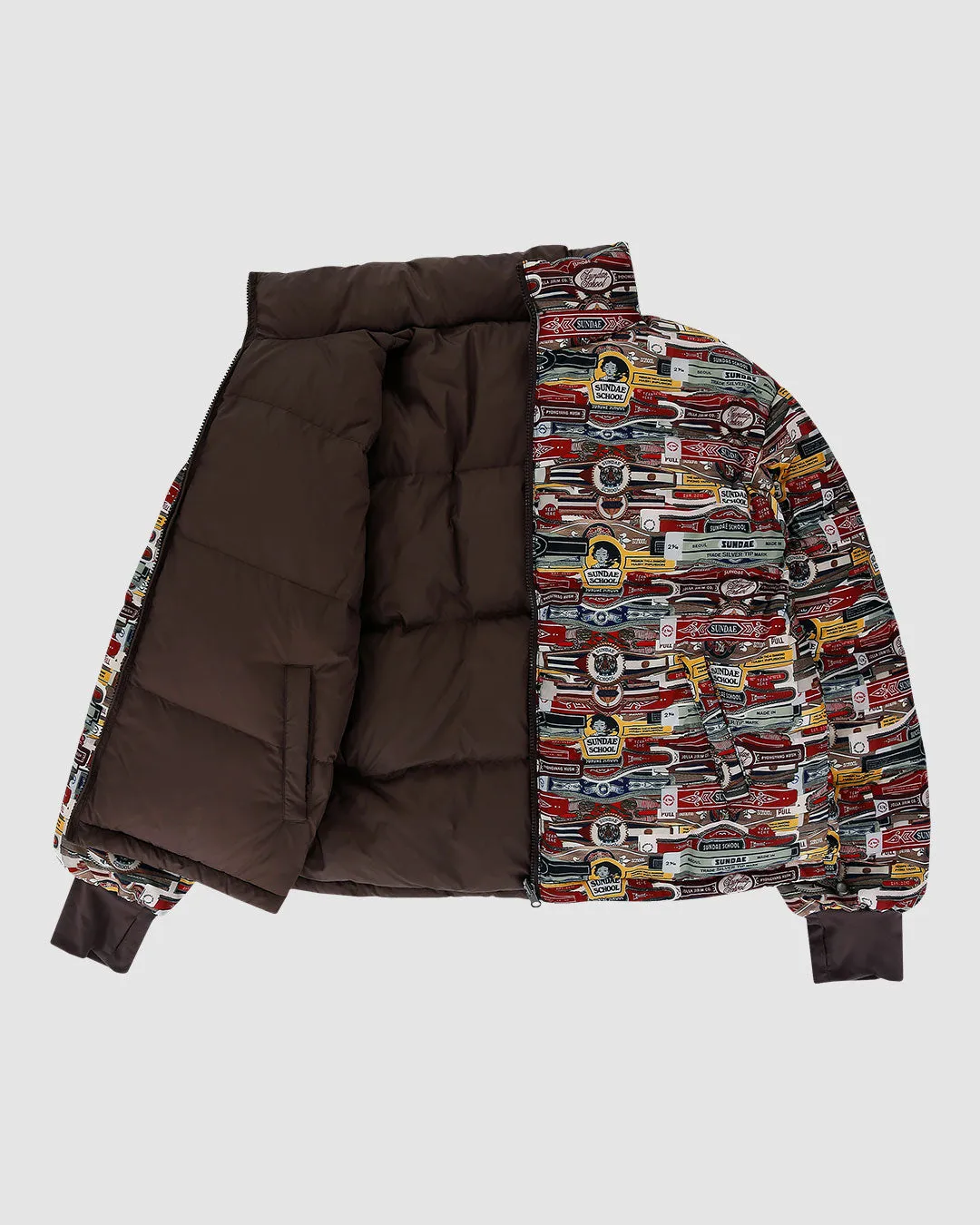 Blunt Wrapped Puffer Jacket (Reversible)