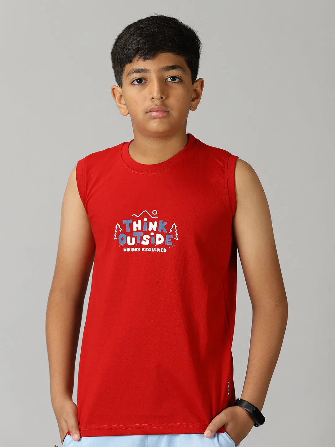 Boys Printed Sleeveless Tee