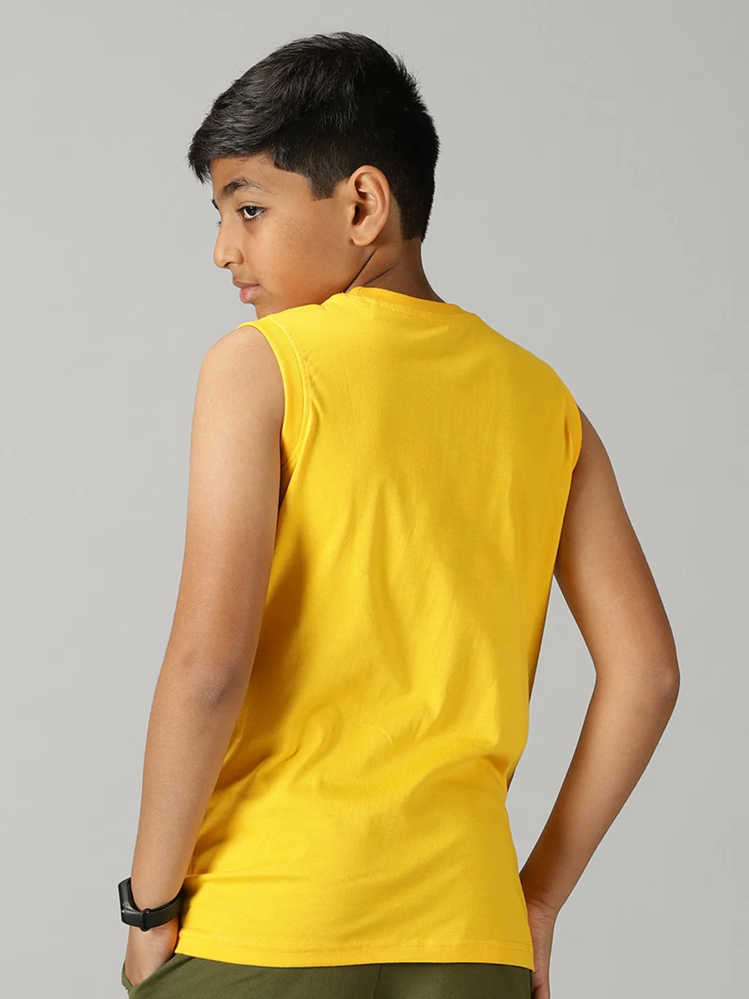 Boys Printed Sleeveless Tee