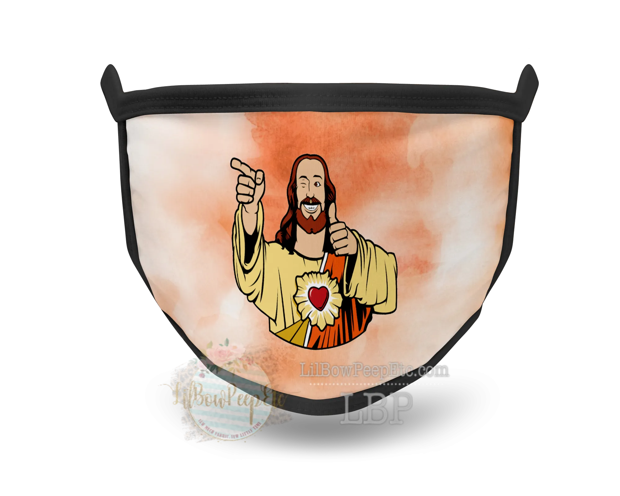 Buddy Christ Printed Mask