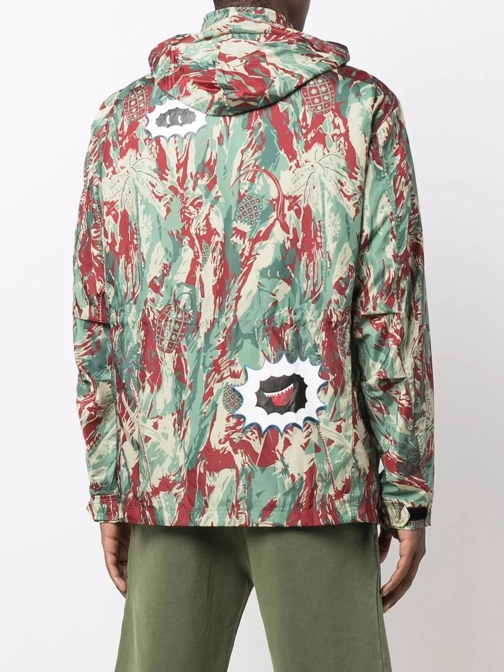 Camouflage-Print Shirt Jacket