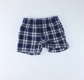 CARTERS BLUE PLAID SHORTS 9M EUC