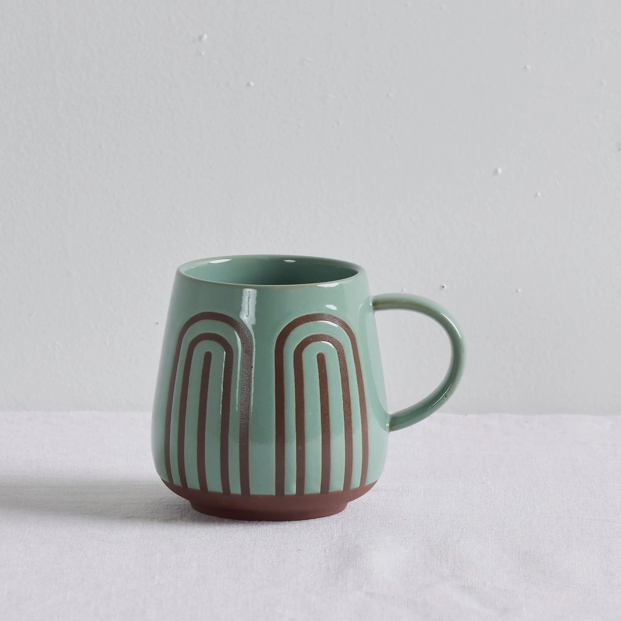 Cherie Patterned Mug - Mint - Large