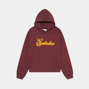 Chester Burgundy Oversized Hoodie