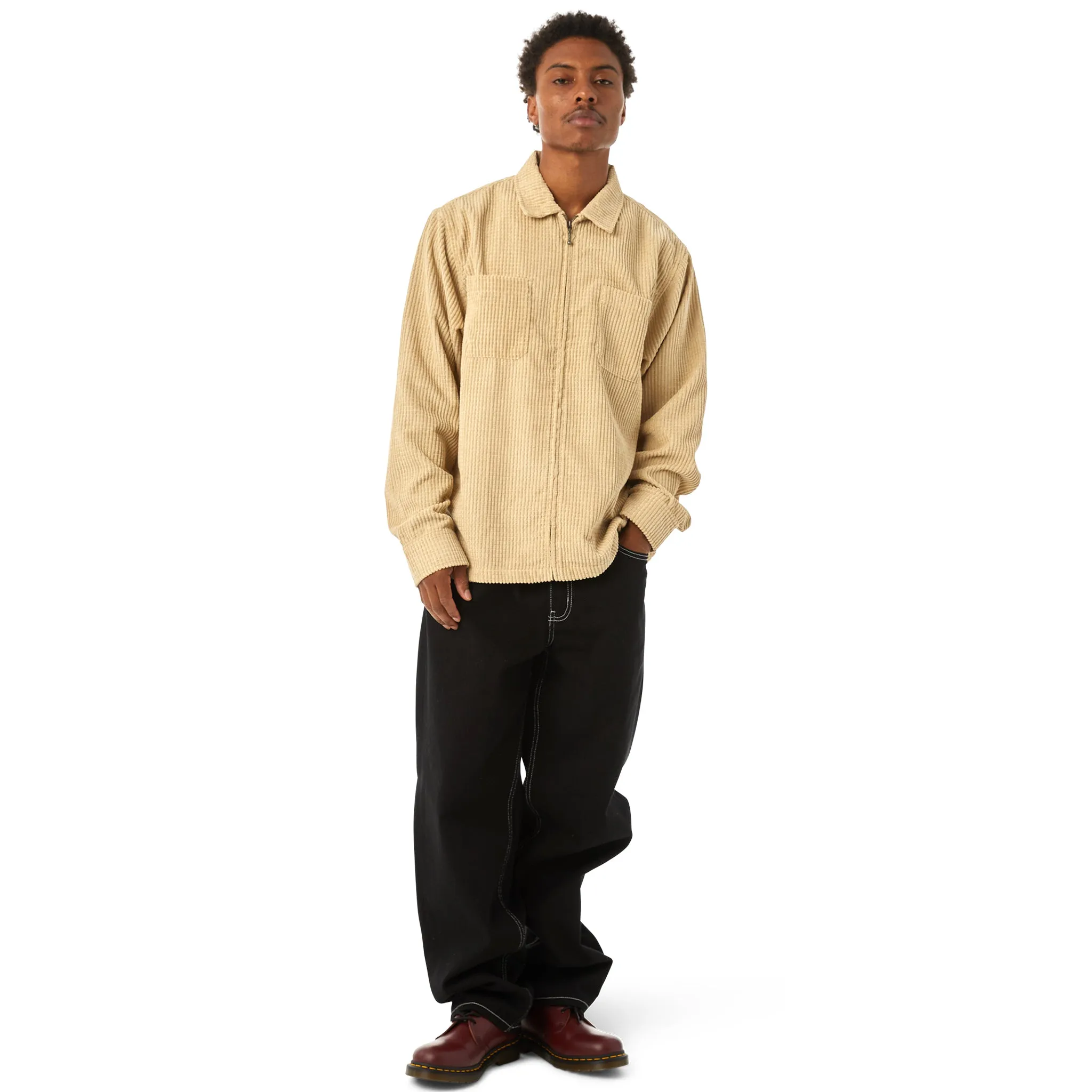 Cornelius Zip Shirt (Oatmeal)