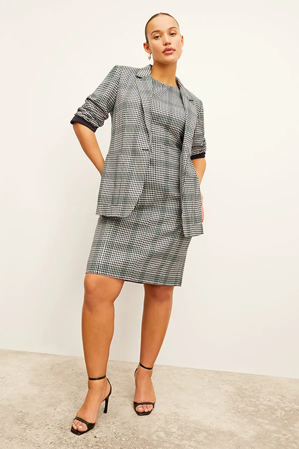 Dolly Jacket - Check Plaid Sharkskin :: Multi