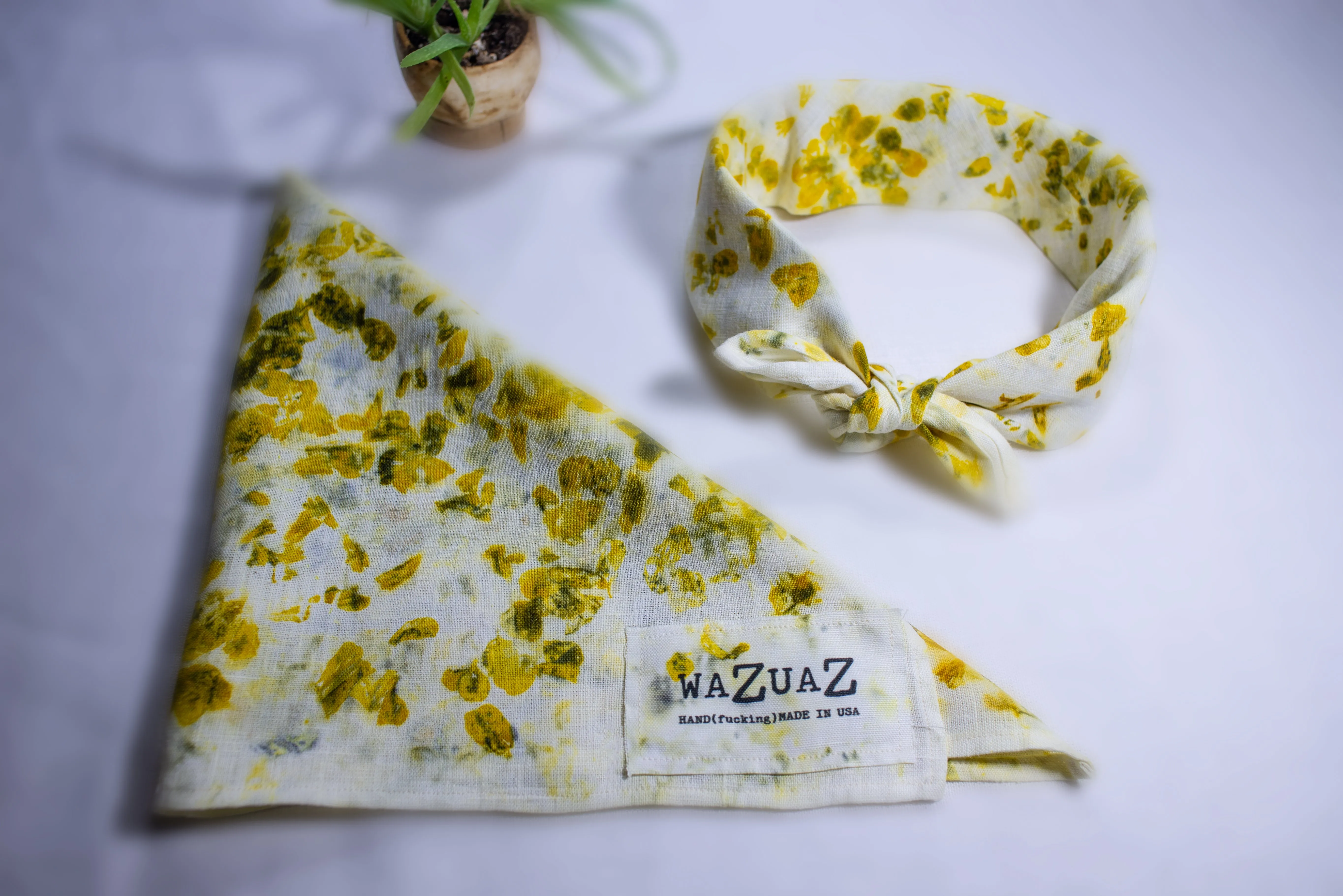 Eco-Printed Bandana