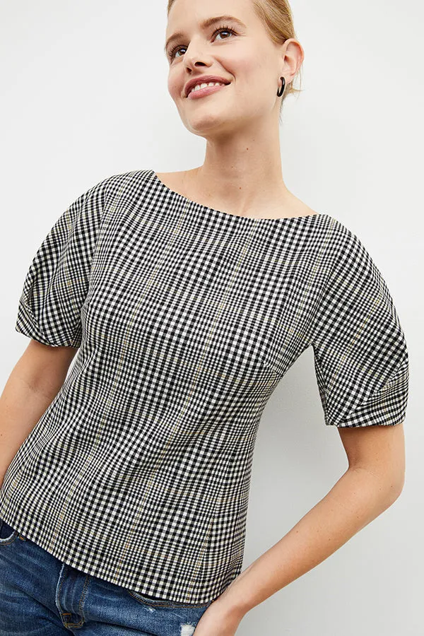 Eudora Top - Plaid Sharkskin :: Multi