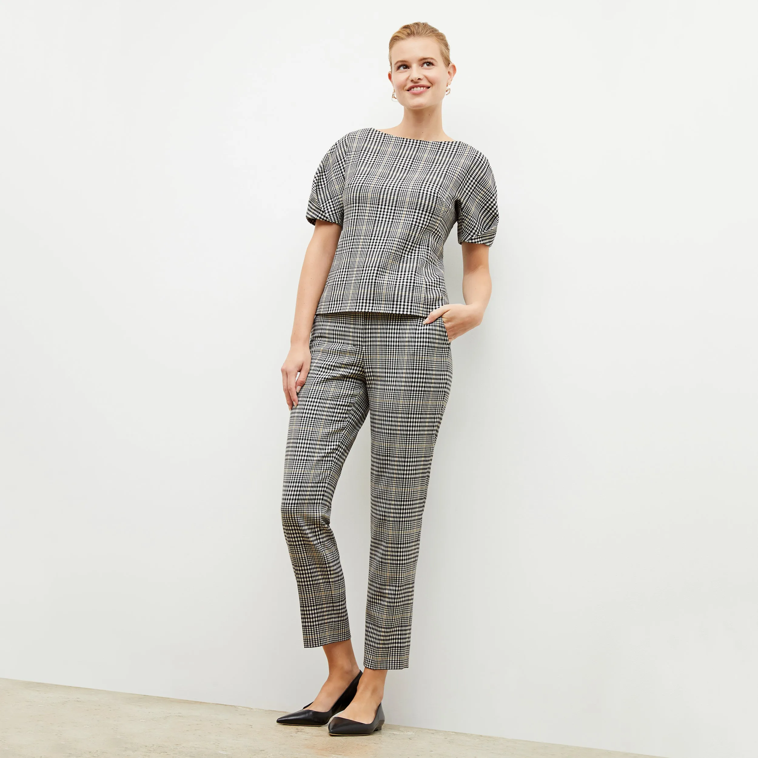 Eudora Top - Plaid Sharkskin :: Multi