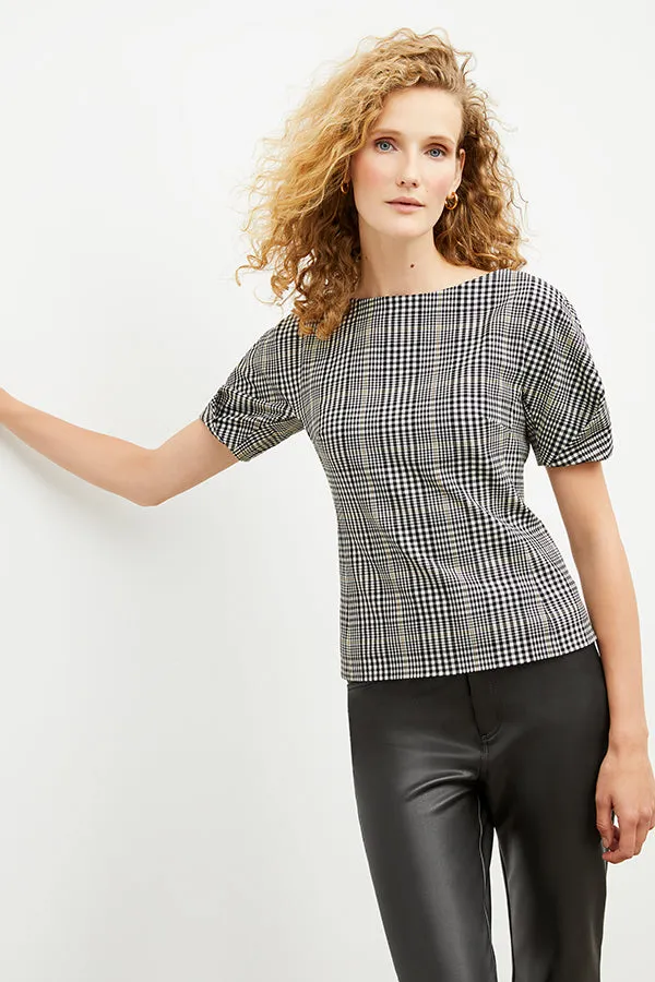 Eudora Top - Plaid Sharkskin :: Multi