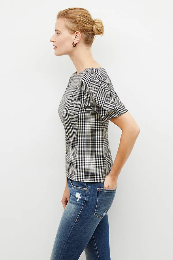 Eudora Top - Plaid Sharkskin :: Multi