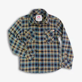 Flannel Shirt | Chocolate/Blue Plaid