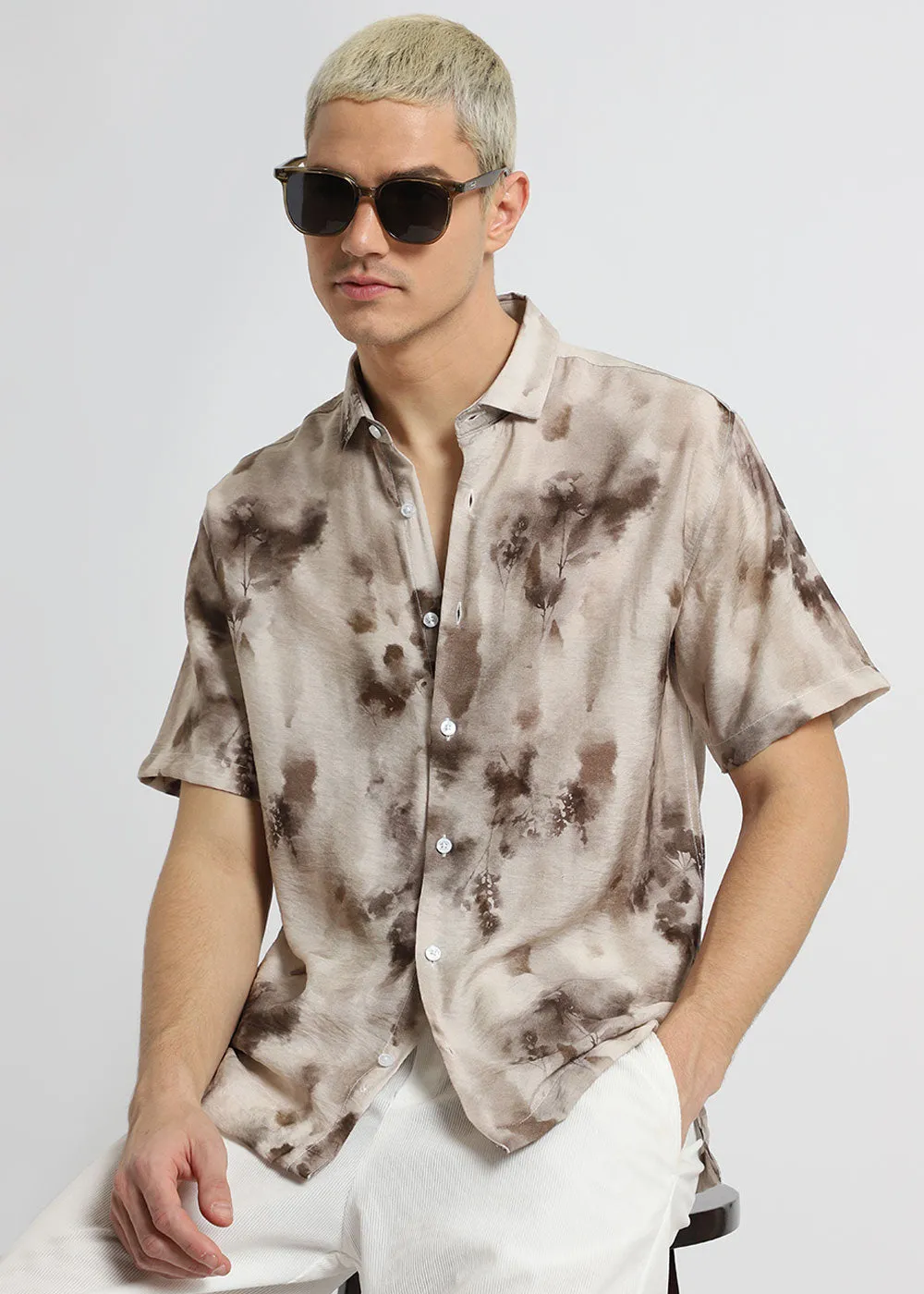 Floral Wash Printed Shirt