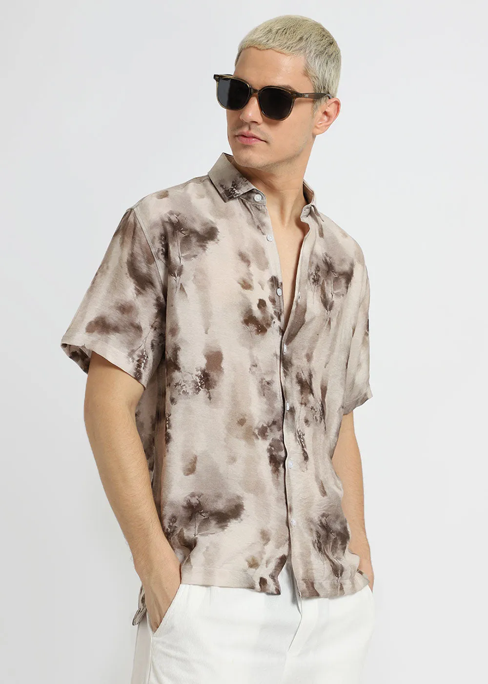 Floral Wash Printed Shirt