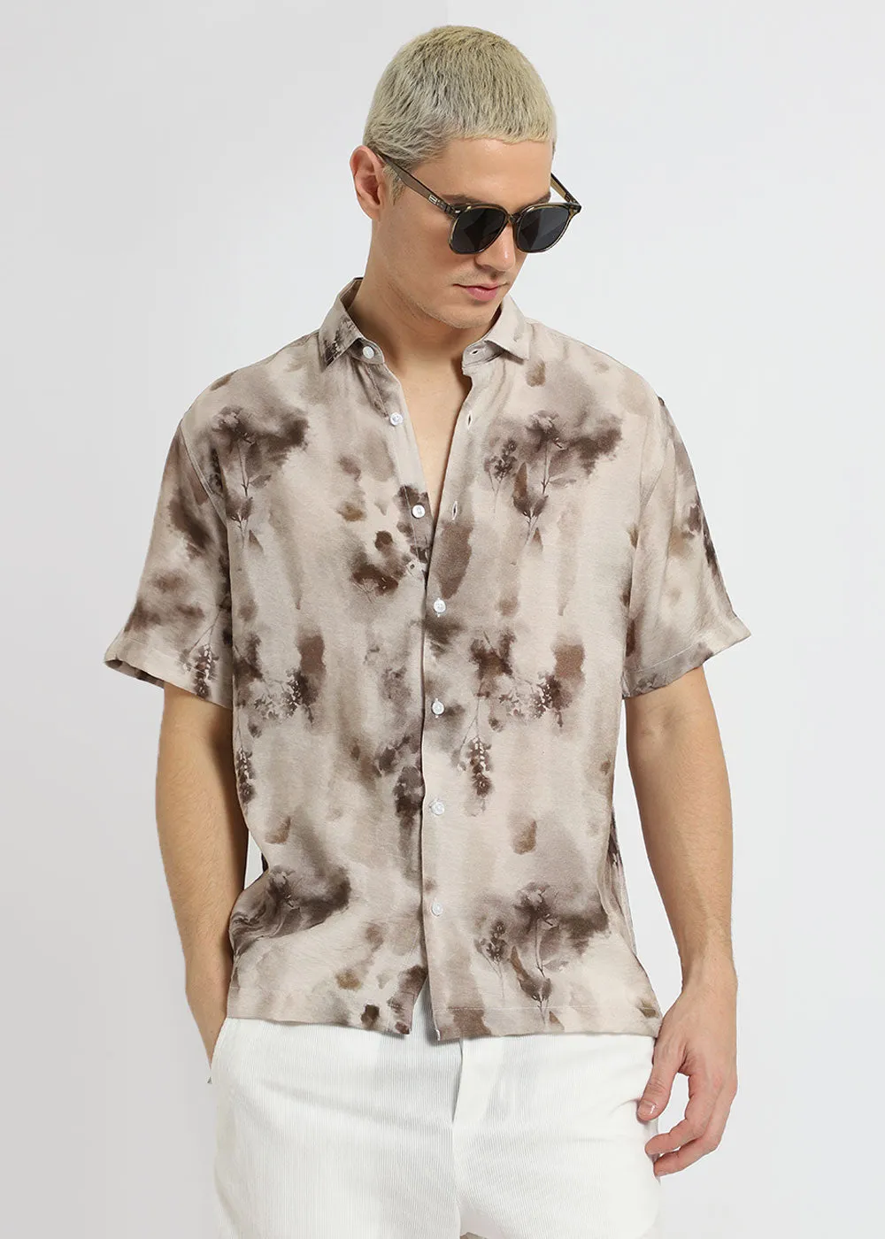 Floral Wash Printed Shirt