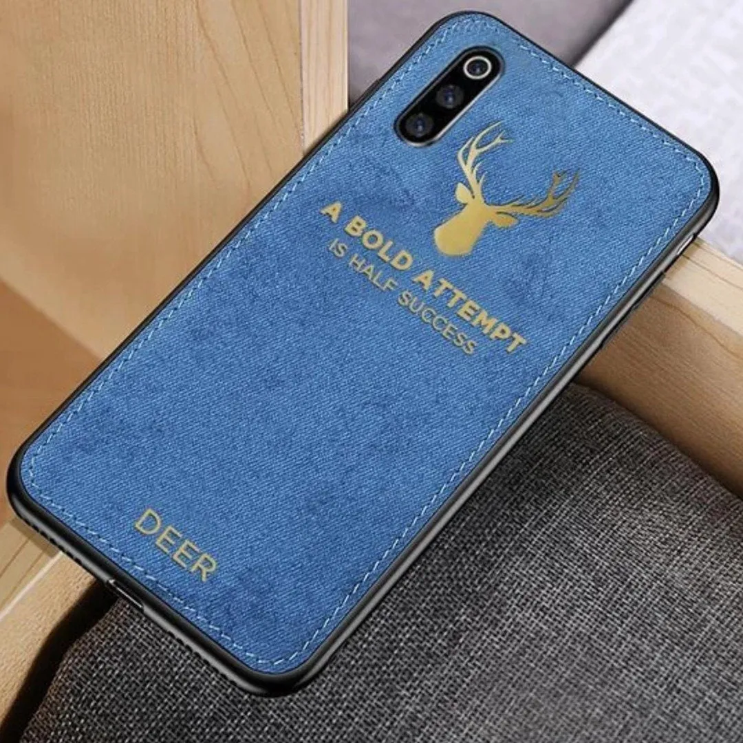 Galaxy A30s Luxury Gold Textured Deer Pattern Soft Case