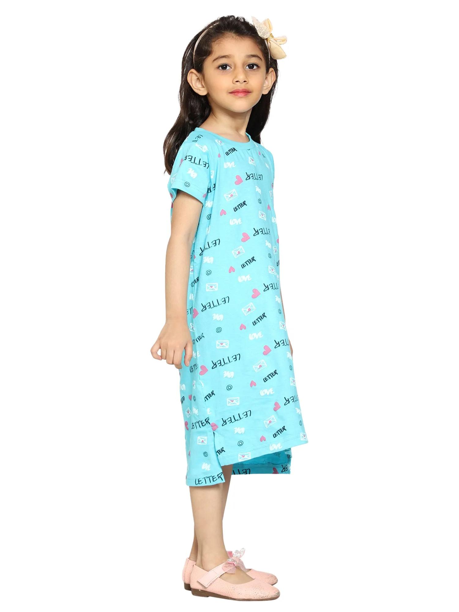 Girl's Printed Night Dress