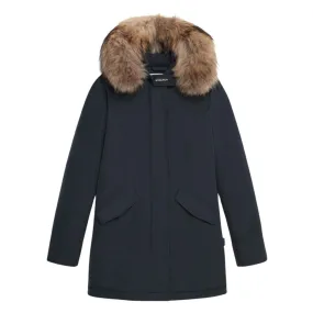 Giubbino Donna Woolrich Luxury Arctic Raccoon Parka Blu