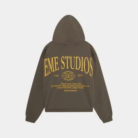 Globe Muddy Brown Oversized Hoodie