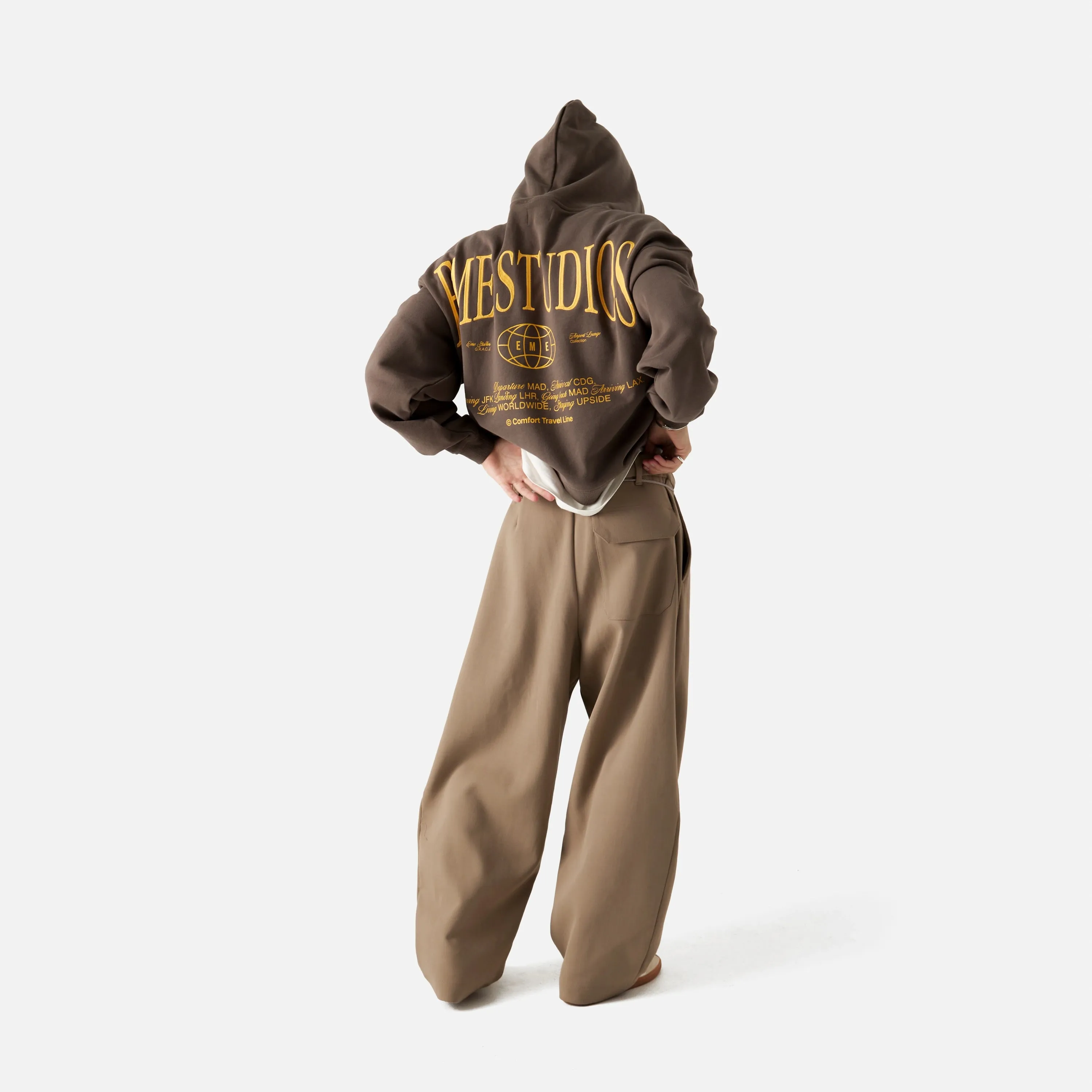 Globe Muddy Brown Oversized Hoodie