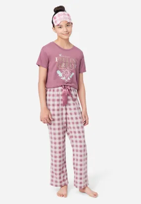 Graphic & Patterned  Pajama Set