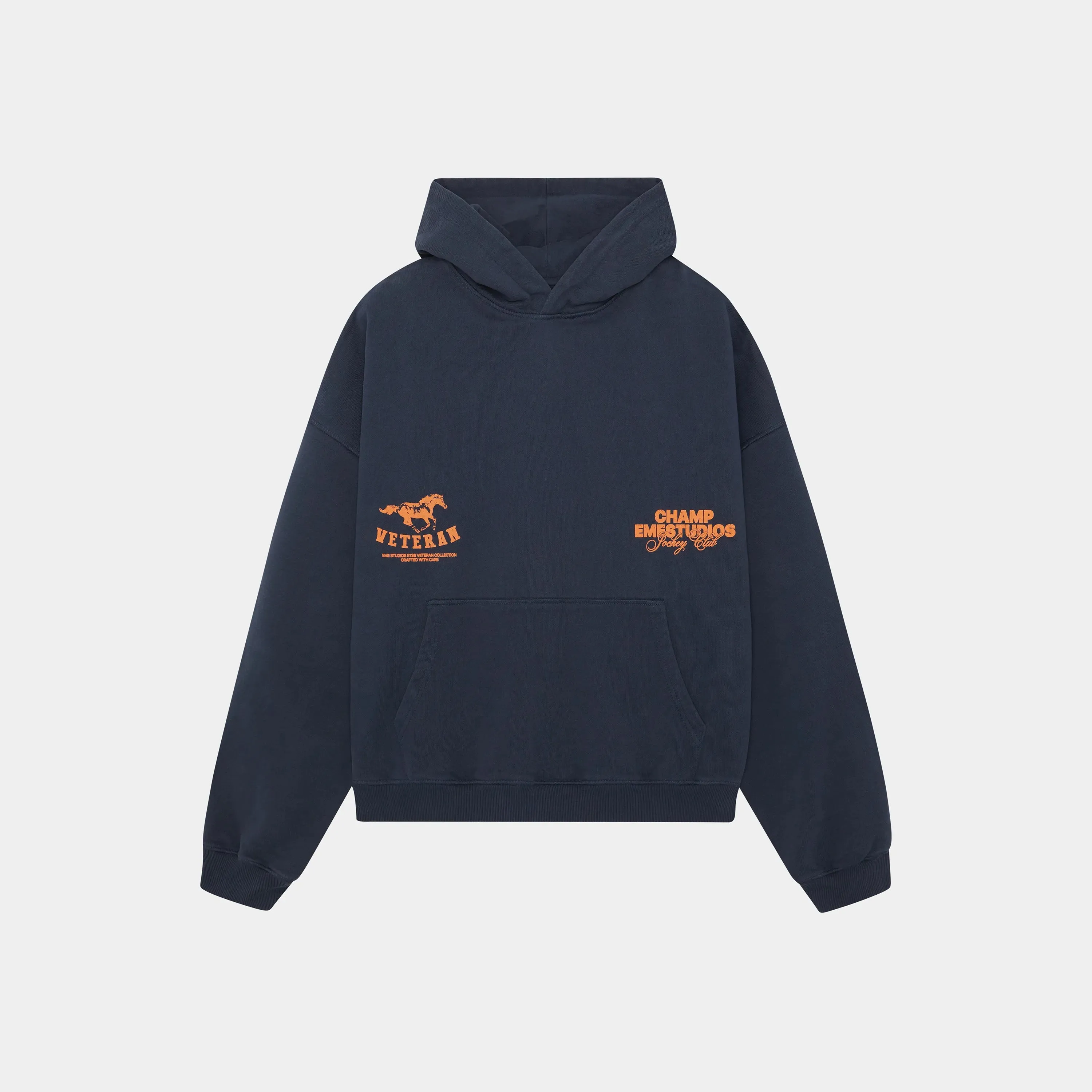 Horse Navy Oversized Hoodie