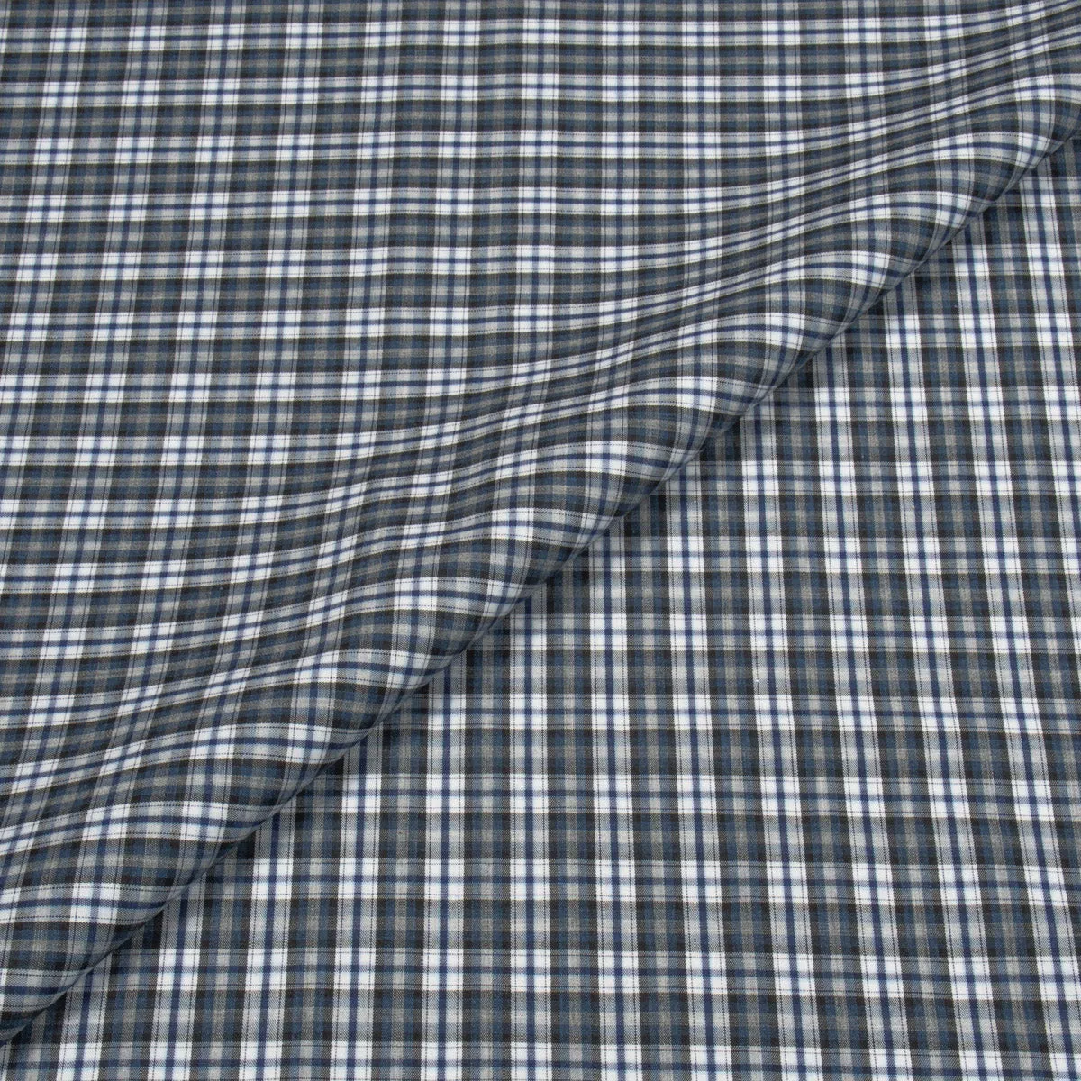 Hunt Melange Plaid Poplin Cotton Shirt MSC0823