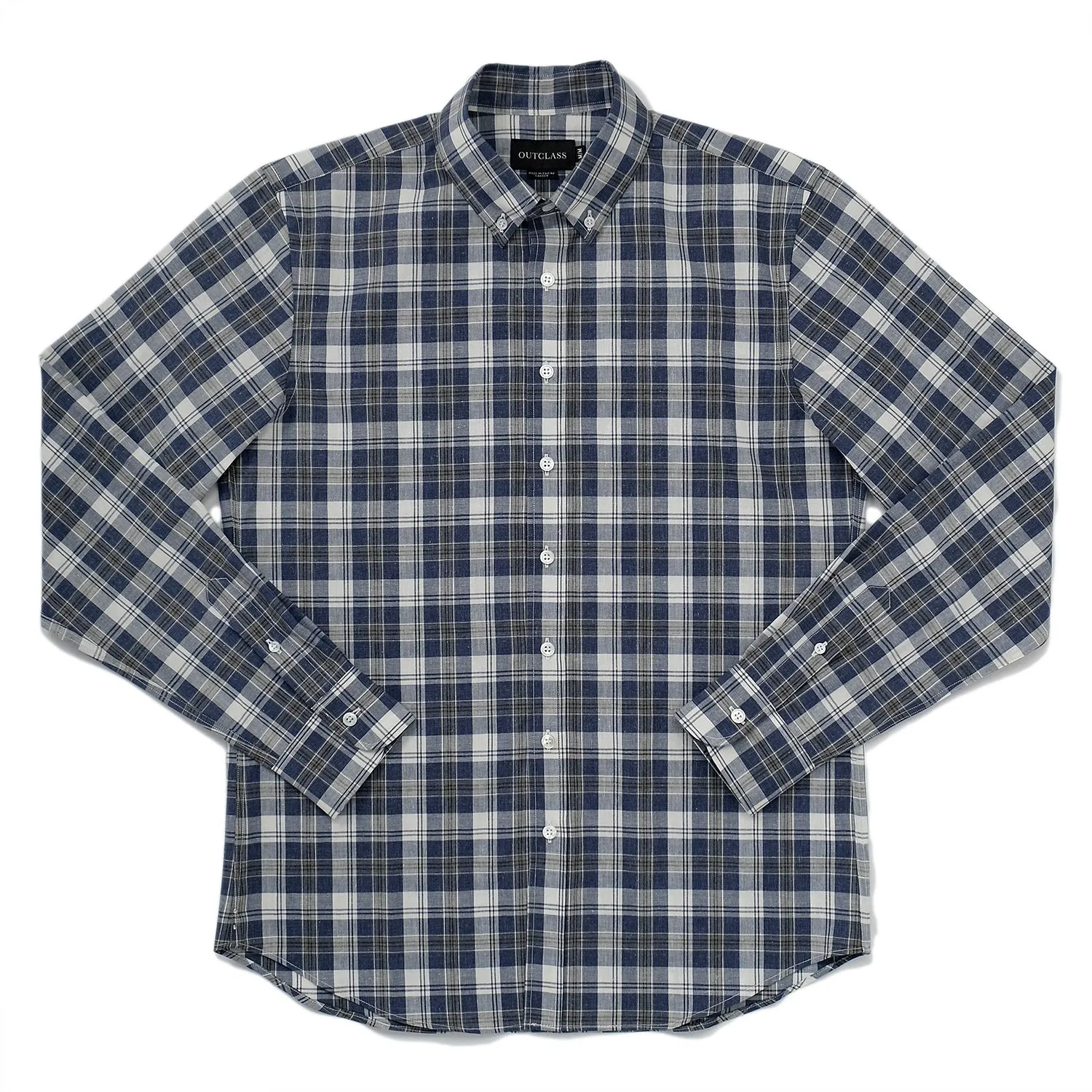 Indigo Plaid L/S Shirt